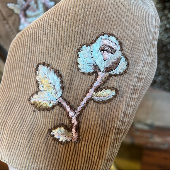 Embroidered Cropped Bolero Cord Jacket - Picture 7 of 10